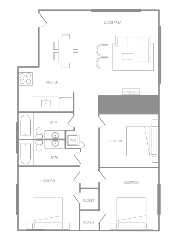 Floorplan - Liberties Walk and Townhomes