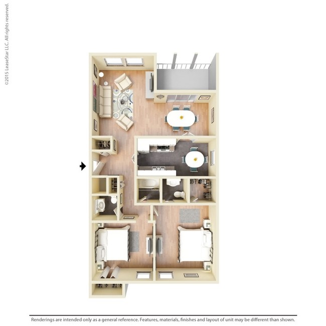 2BR/1.5BA - Park South