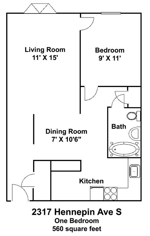 Floorplan - 2317 Hennepin Apartments