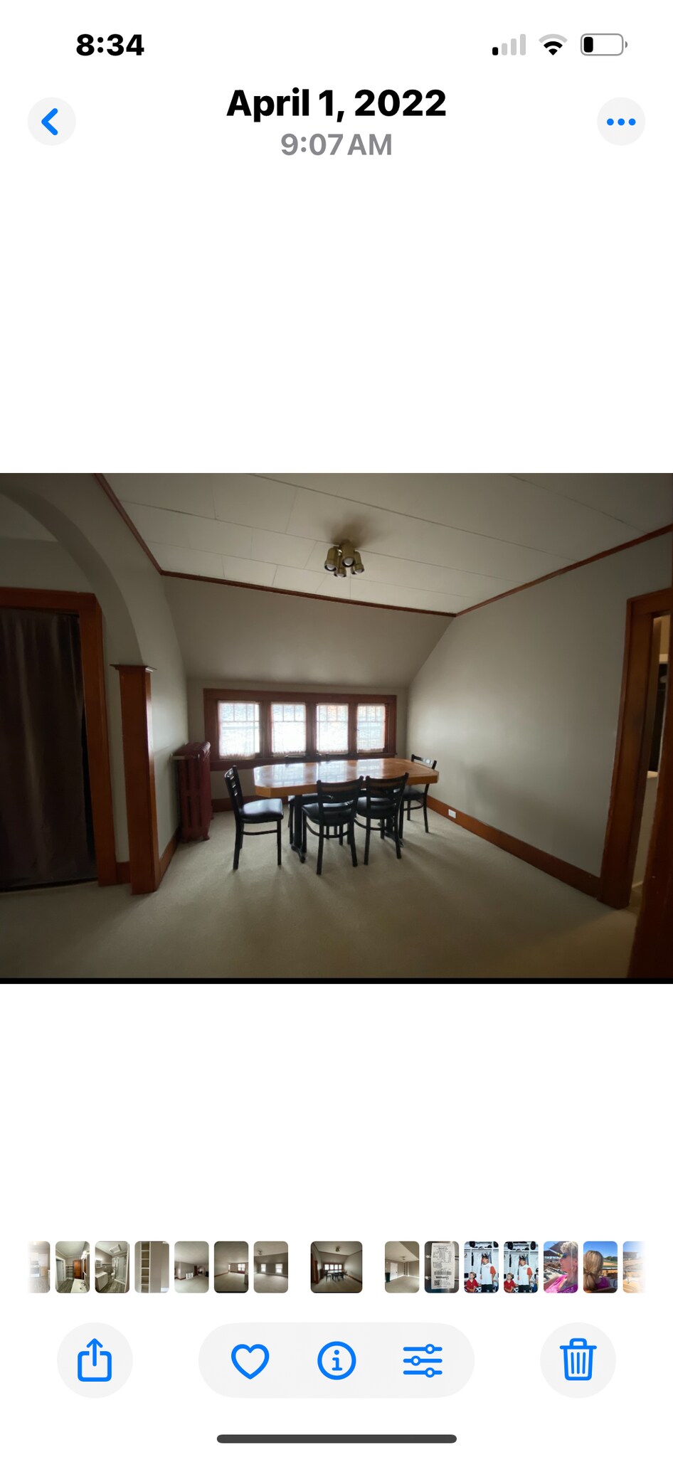 Spacious dining area with table and chairs. - 810 E Front St