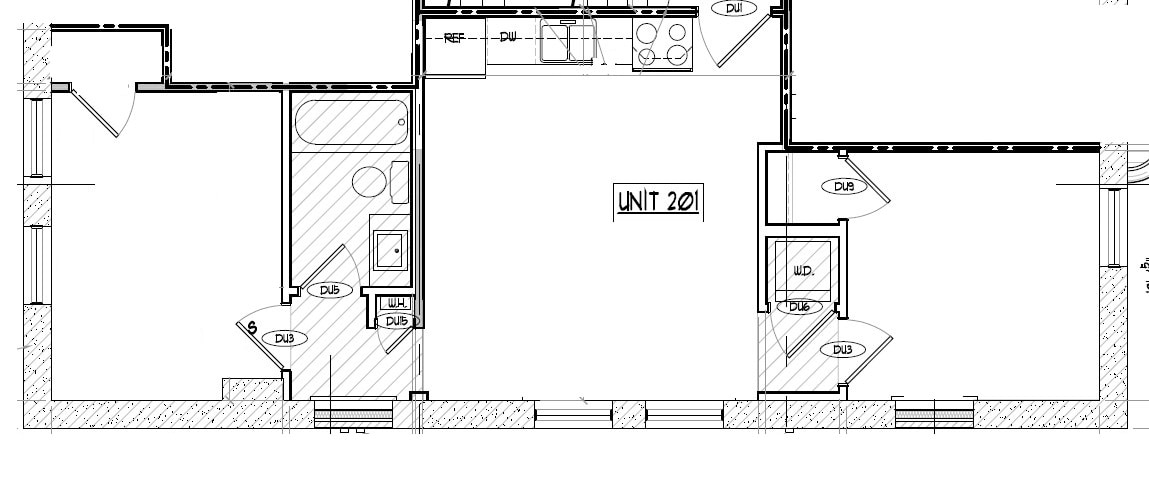 Floor Plan 201 - 315 E University Ave