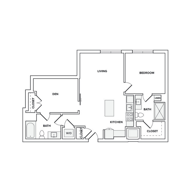 B01A 896 sq. ft. - Modera Founders Row