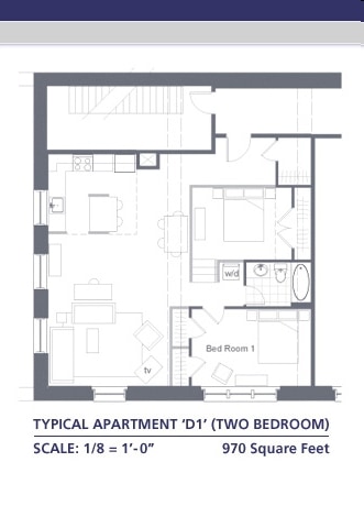 2BR/1BA - The Farr Lofts