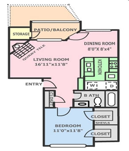 1BR/1BA - Huntington Ridge