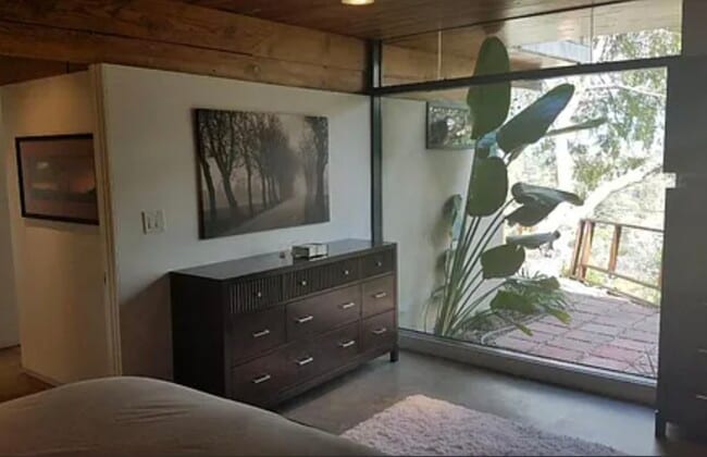 Master Bedroom features a Wall of Windows with an abundance of Natural Light. - 300 Sequoia Dr
