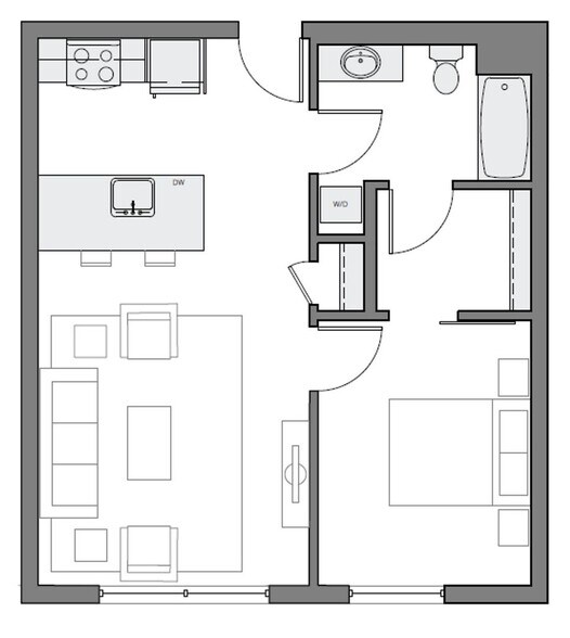 Interior Photo - CRN Crane Interbay Apartments