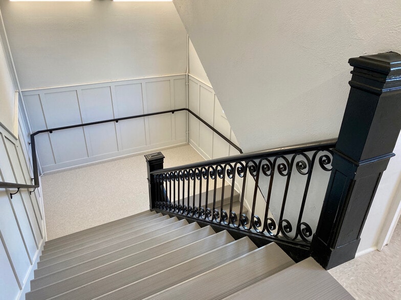 stairwell to unit - 77 Van Dam St