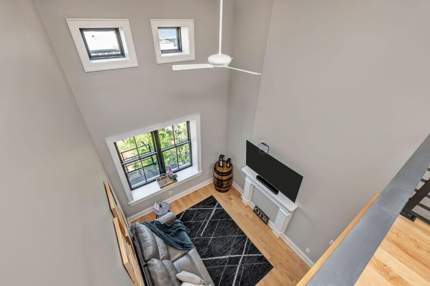 Loft View of Living Room - 131 W 15th St