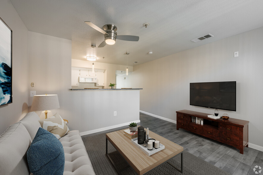 1 BR, 1 BA - Living Room - Fremont Villas