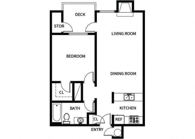 Floorplan - Hilltop Commons Apartments