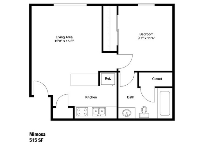 Floorplan - WatersEdge Denton Apartments