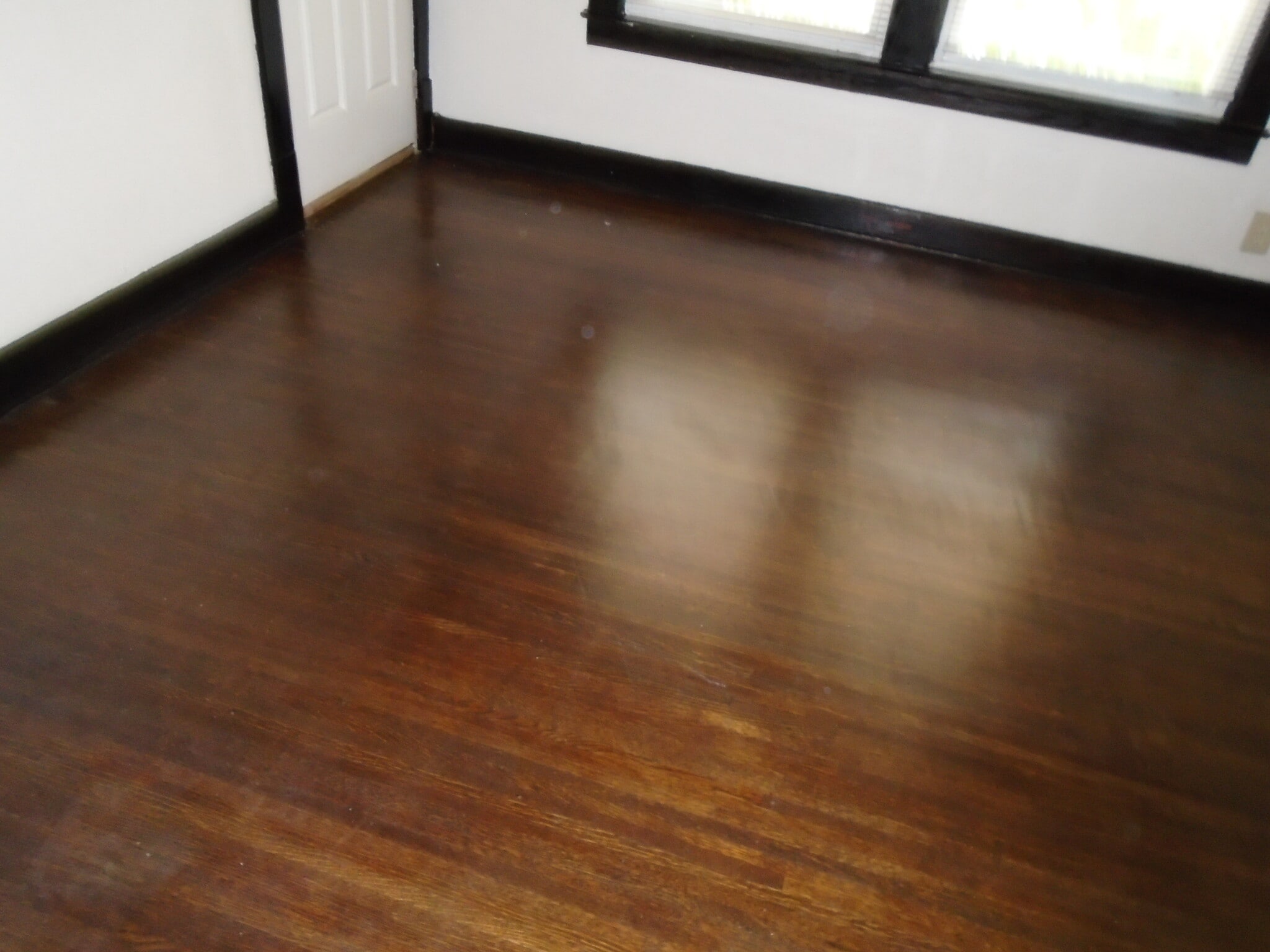 Living room oak floor - 100 N. 33rd St., Apt 3