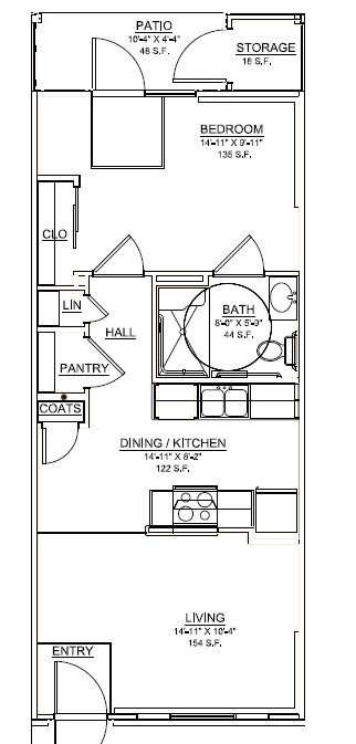 1BR/1BA - Anderson Crossing