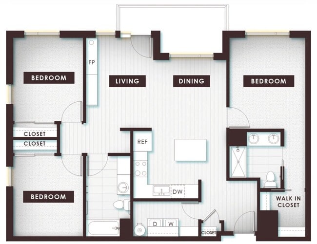 Floorplan - Delo Apartments