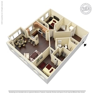 Floorplan - Gilbert House Apartments