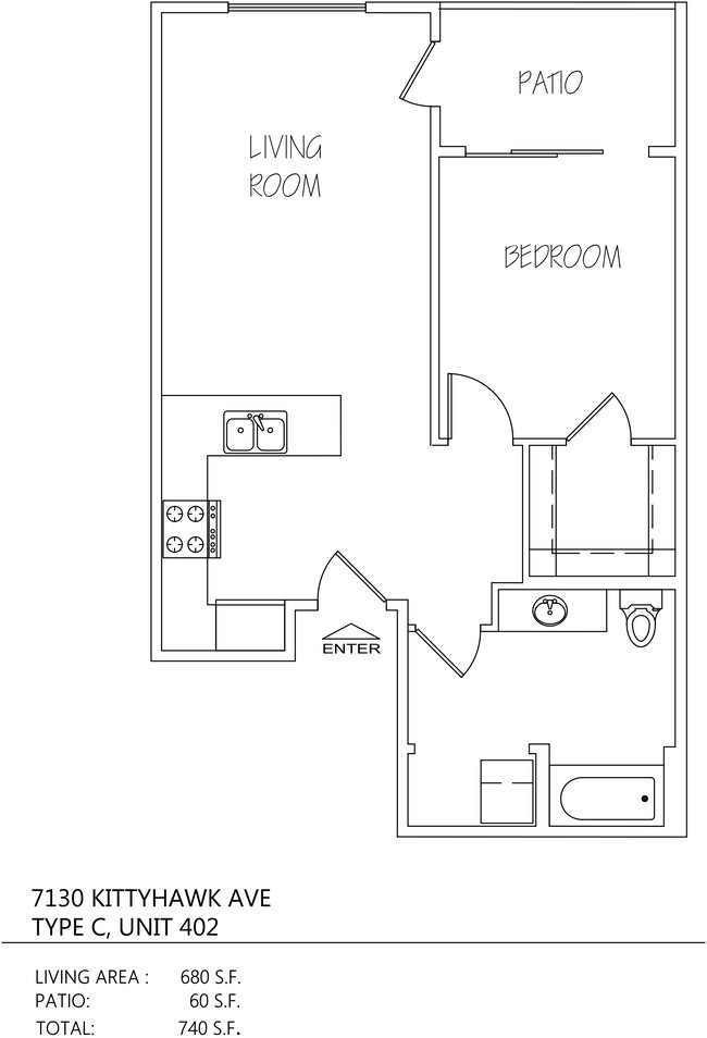 Floorplan - 7130 Kittyhawk Ave