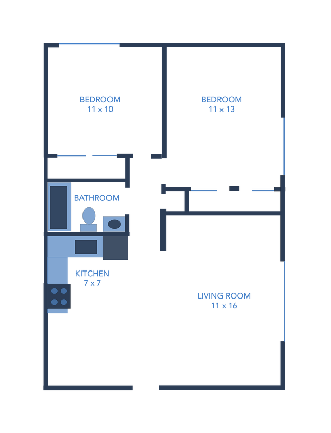 Floorplan - Washington Square Apartments