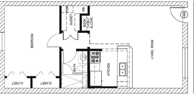 1BR/1BA - Park Court Apartments