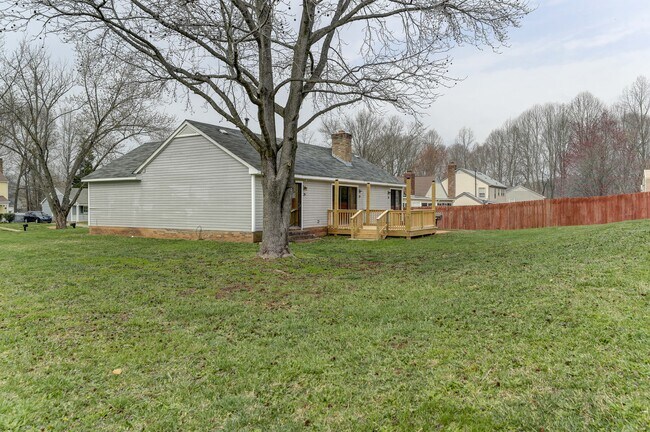 Rear of house with new deck - 5321 Reedham Ct