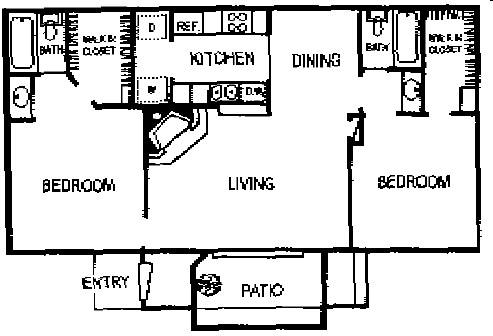 2BR/2BA - Cedar Ridge