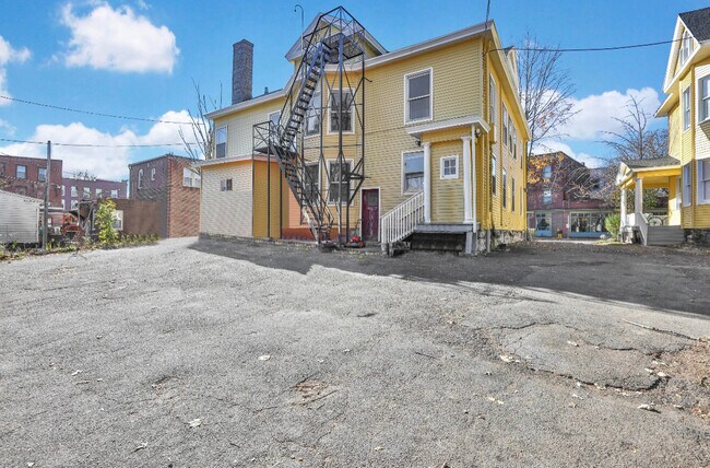 Back of 260 Building & Parking - 264 Clinton Ave