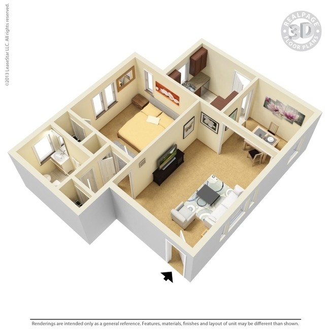 1BR/1BA - Woodmont Terrace Apartments