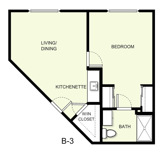 1BR/1BA - The Remington