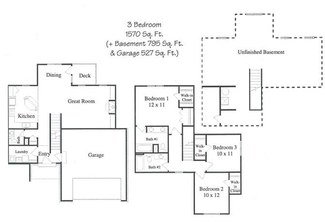 Floorplan - Cascade Pines Duplexes