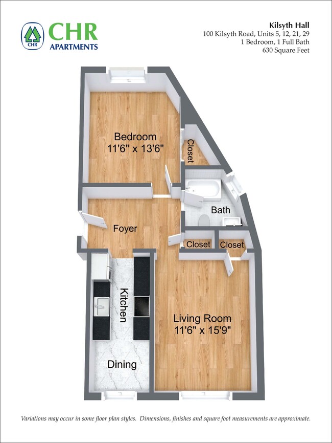 Floorplan - CHR Brighton Apartments