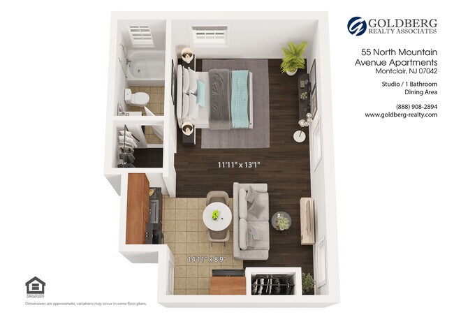 Floorplan - 55 North Mountain Avenue Apts