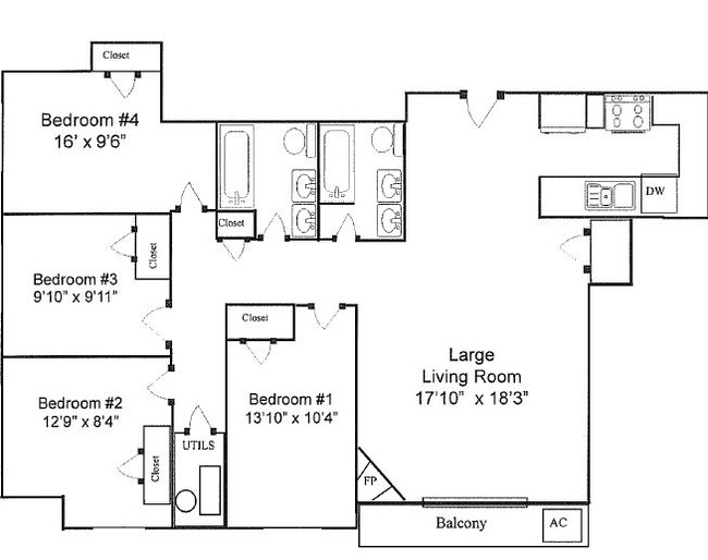 2536 FLOOR PLAN - 335 S Clinton St