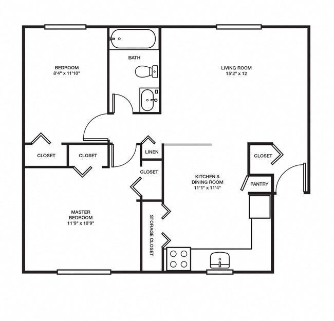 Floorplan - Dunbar Woods Apartments