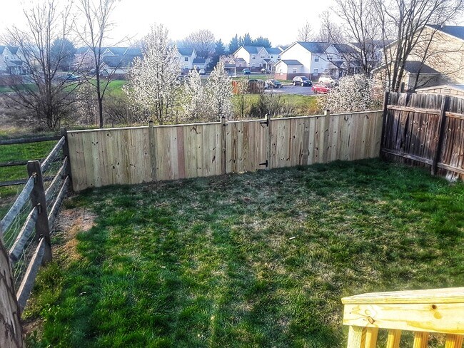 New fence with gate - 334 Lora Dr