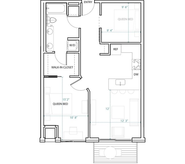 Floorplan - Solhavn Apartments