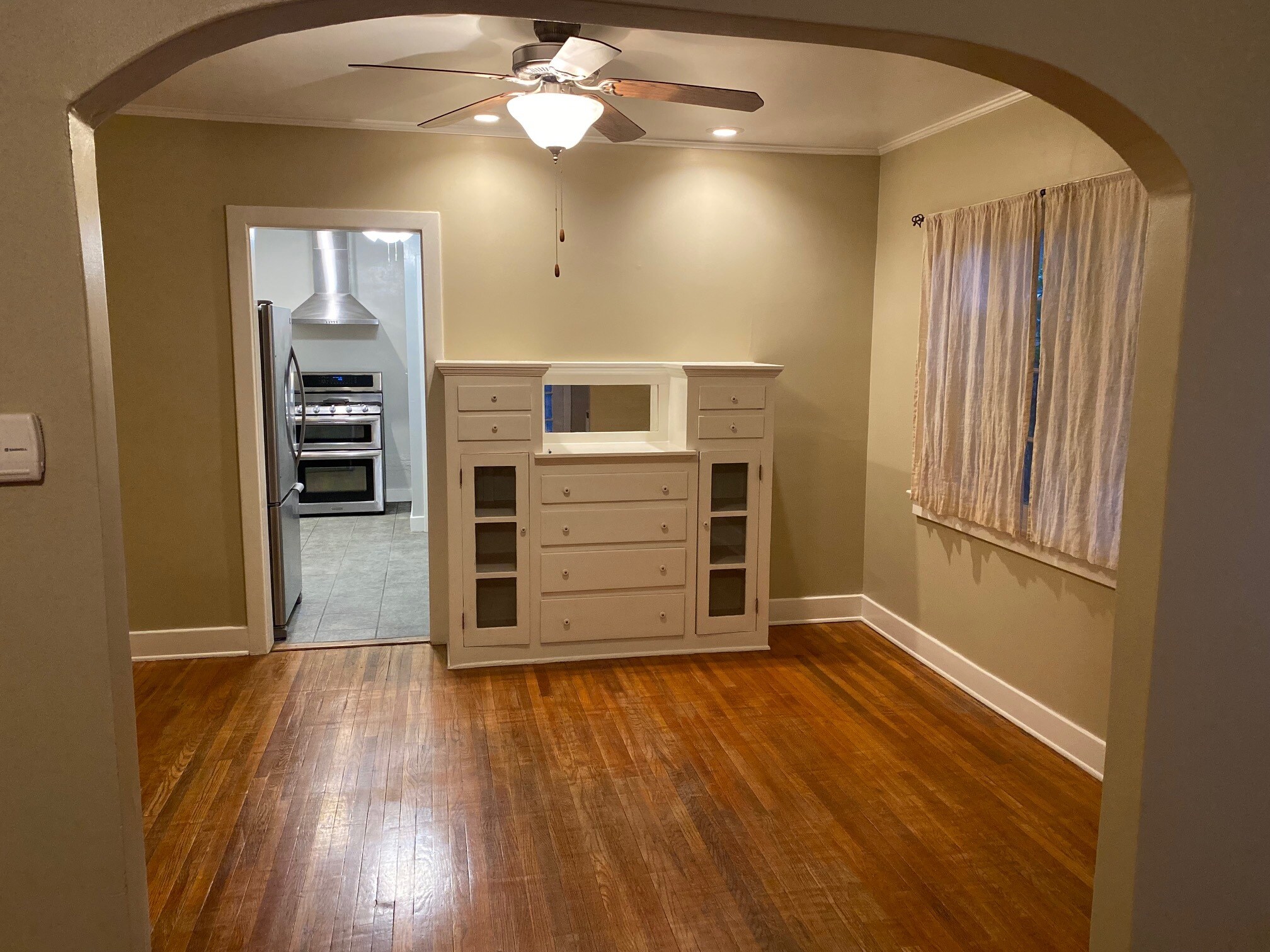 Enter the Dining room and built in cabinetry enhance the asthetic - 1355 E Elizabeth St