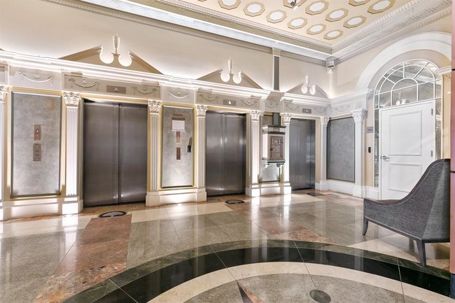 The gorgeous Neil P lobby elevators - 411 W 7th St