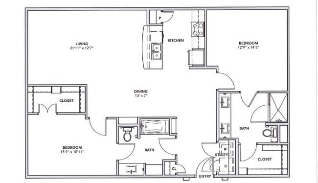 Floorplan - Cypress at Trinity Groves II