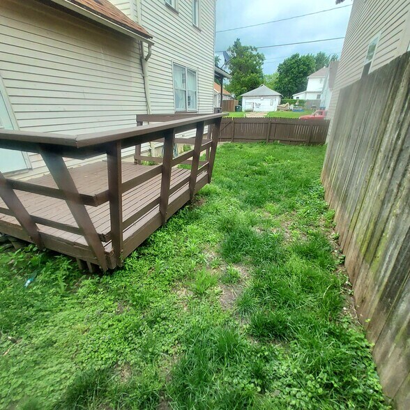 Side yard - 704 Cedar St