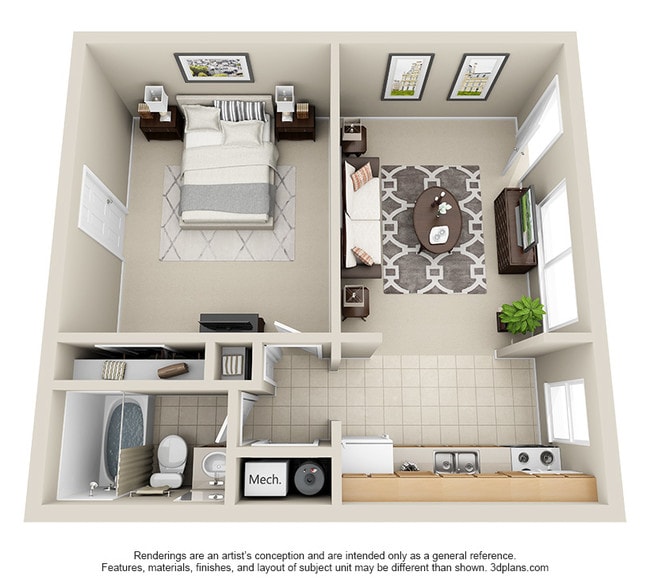 Floorplan - Peirce Avenue Apartments