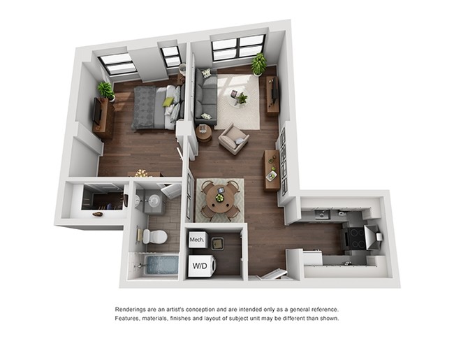 Floorplan - The Fairfax Apartments