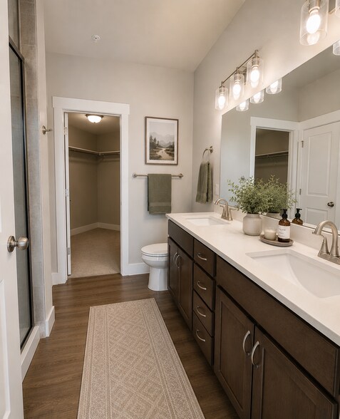Master Bath: Photos have been virtually staged to help visualize the space. The condo is unfurnished - 265 High Point Dr
