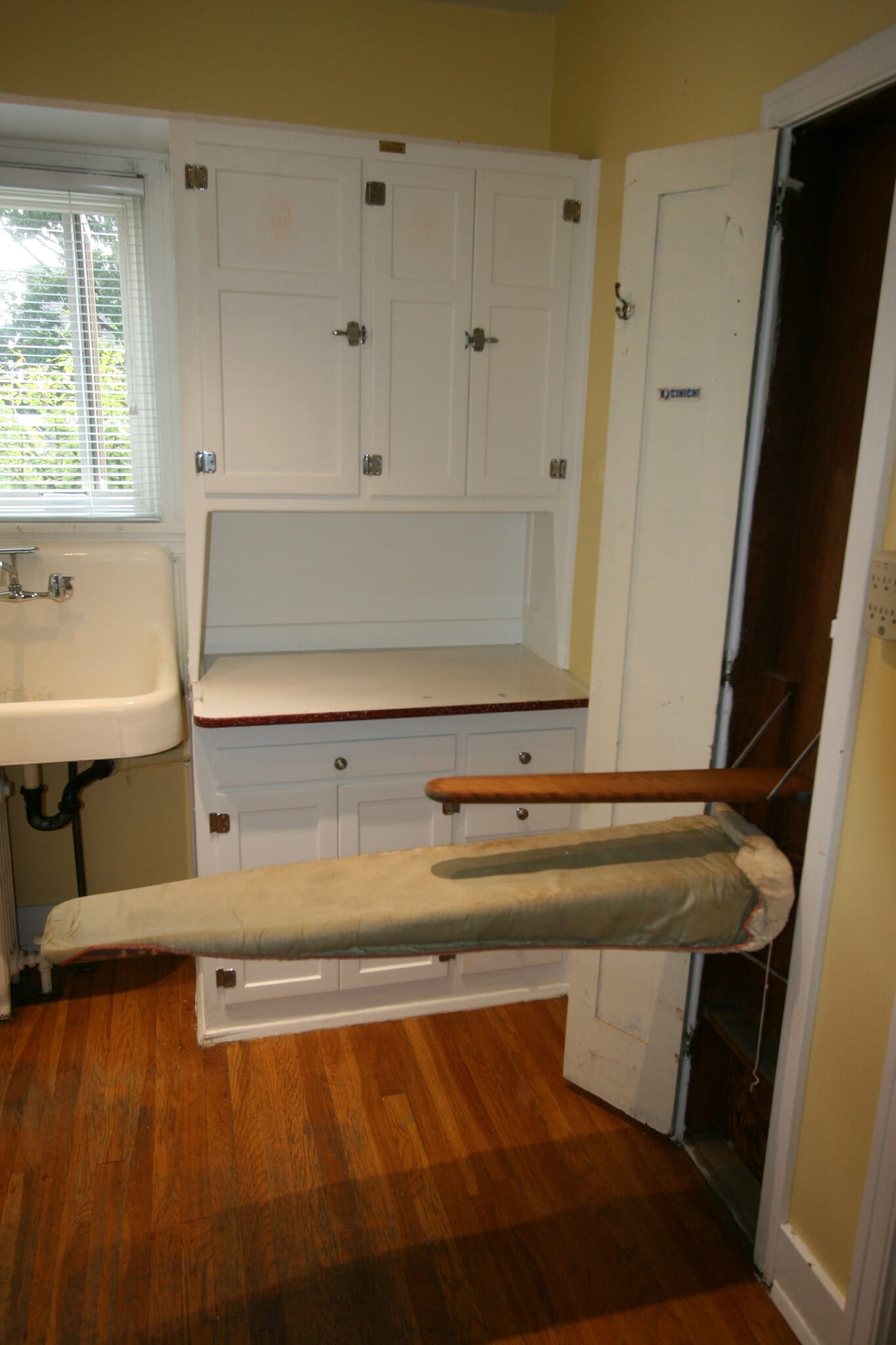 Interesting fold out Ironing board and sleeve board - 328 S Aiken Ave