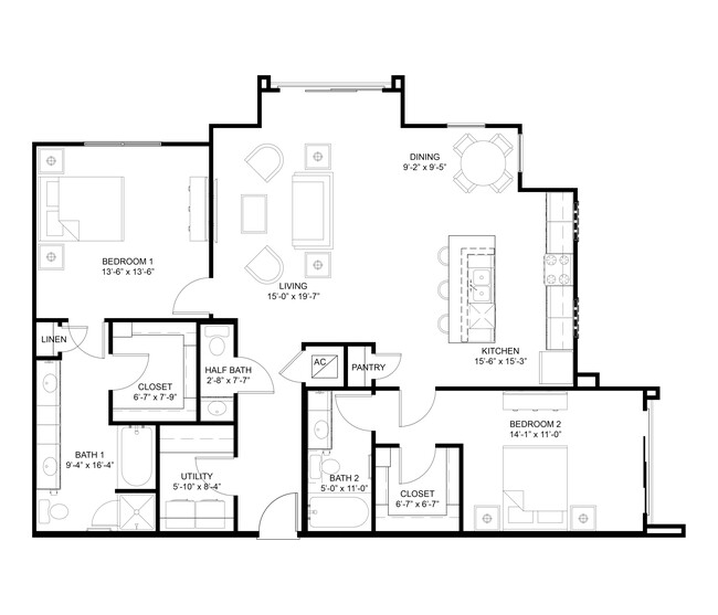 Floorplan - The Saint Mary