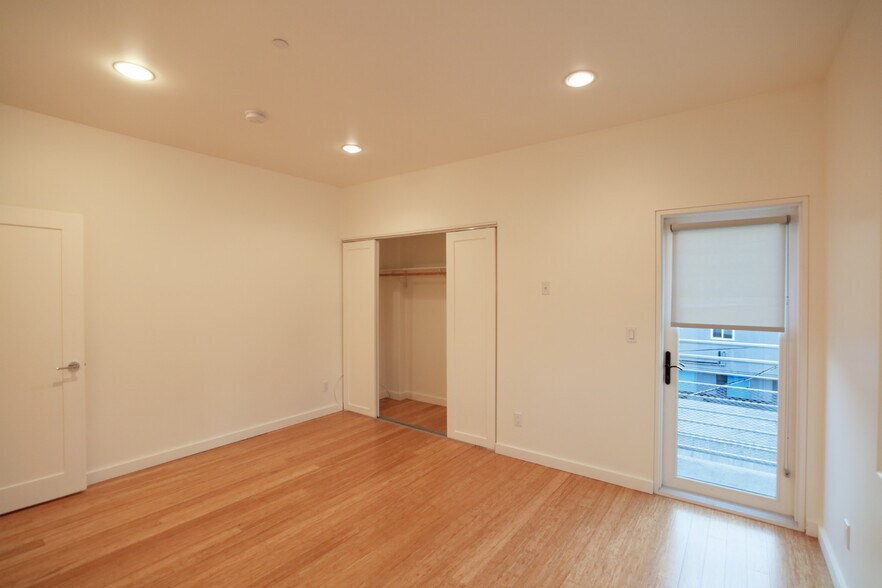 Rear Bedroom Closet & Balcony Door - 741 Wilcox Ave