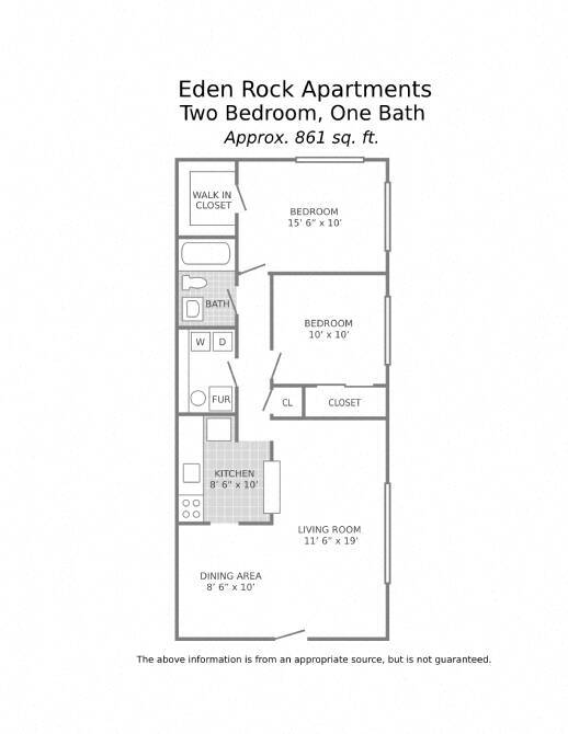 Floorplan - Eden Rock Apartments