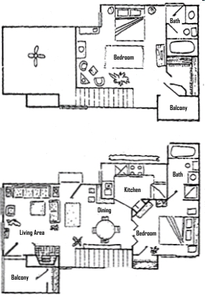 2BR/2BA - Summit Condominiums