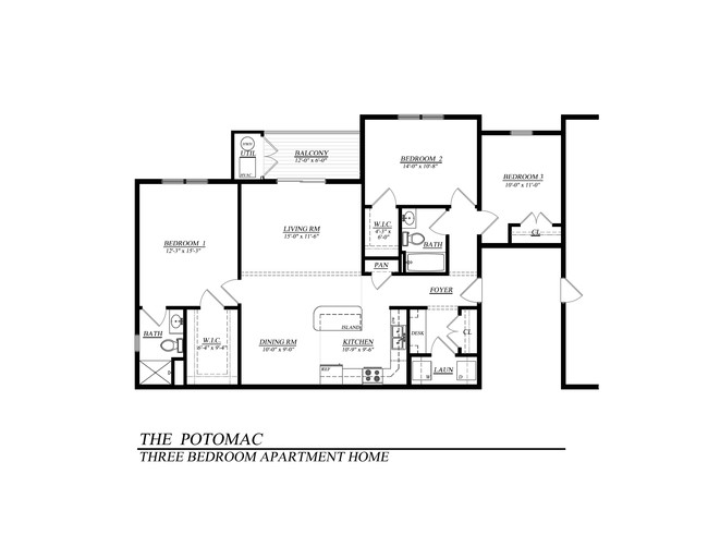 Floorplan - Hiatt Run Apartments