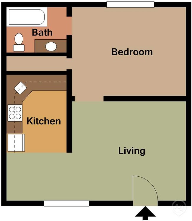 Floorplan - Victor South Apartments