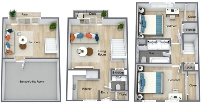Floorplan - Whispering Pines Townhomes