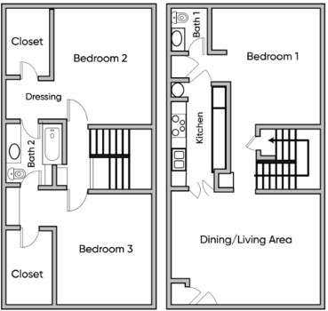 3BR1.5BA.jpg - Bay City Flats